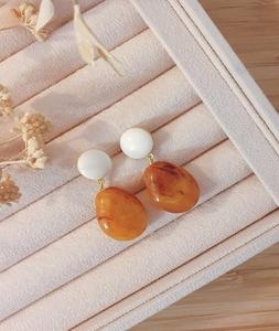 สินค้าใหม่จี้เครื่องประดับแฟชั่นเรซินจี้ต่างหูรูปไข่ - Product Image 2