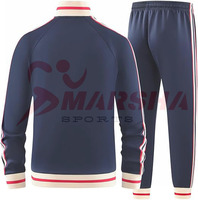 Survêtements à capuche tendance pour hommes 100% qualité supérieure Jogging pour hommes Ensemble de sweat-shirts à fermeture éclair en polyester Différentes couleurs