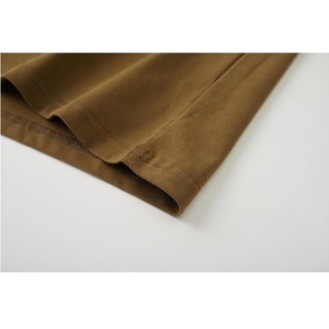 Prix de gros T-shirt décontracté à manches courtes pour hommes 100% coton Col rond Épaule Slope Neck Tape Solid Color du Bangladesh - Product Image 6