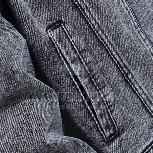 2025 Solid Color Casual Wear <b>Men</b> Jeans Winter <b>Jacket</b> Streetwear New Fashion Comfortable <b>Men</b> Jeans <b>Jacket</b> - Product Image 3