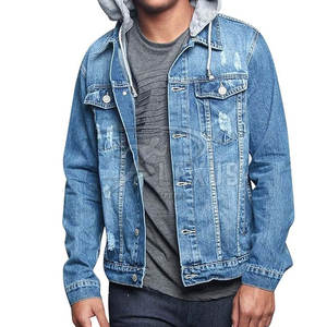 Ropa de invierno para hombre, pantalones vaqueros informales con capucha, pantalones vaqueros informales de Color sólido, Sudadera con capucha, ropa de moda, pantalones vaqueros ajustados, Sudadera con capucha para hombre - Product Image 5