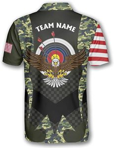 Camiseta de Tiro con Arco de Diseño Personalizado, Rendimiento Transpirable, Elástica, de Secado Rápido, Ropa Deportiva OEM, Jersey de Equipo, Camisetas de Tiro con Arco por Sublimación - Product Image 6
