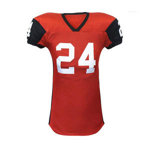 Uniforme de fútbol americano duradero Ropa deportiva Tops bordados Conjunto de Jersey Estilo - Product Image 1