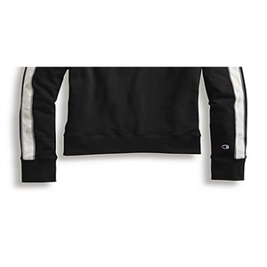 Felpa Crop in Seta Anti-Pilling Nera Taglia Large da Donna For Champion Heritage Fleece Crew - Product Image 6