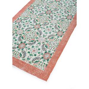 พรมขนสัตว์ถักมือลายดอกไม้สีแดงส้ม รุ่น Pae-2670 ขนาดใหญ่ สไตล์วินเทจ สำหรับห้องนั่งเล่น ห้องโถง ห้องนอนวัยรุ่น รูปทรงสี่เหลี่ยมผืนผ้า - Product Image 2