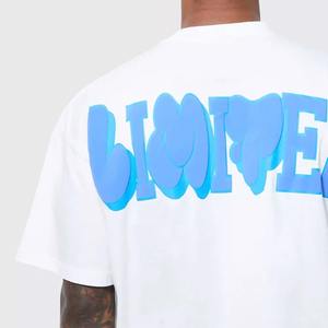 Camiseta lisa de gran tamaño para hombre, camisetas de alta calidad con estampado de hojaldre Unisex para hombre, camisetas personalizadas de algodón pesado 100 para hombre - Product Image 5