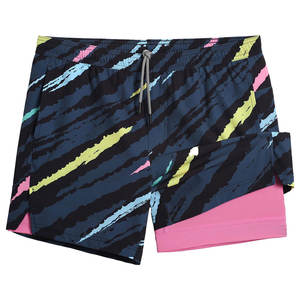 Short de course de sports d'été pour hommes Short de fitness élastique à séchage rapide Vêtements de sport personnalisés pour l'entraînement - Product Image 1