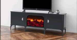 Meuble TV élégant de style européen Mobilier en bois magnifiquement conçu Maison Salon Chambre à coucher Entrepôt extérieur Utilisation hospitalière - Product Image 4