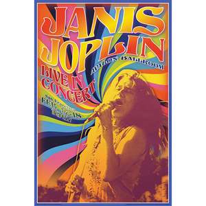 Janis Joplin Live in Concert <b>Poster</b> Paper Wall Art - Product Image 5