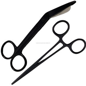 Tijeras Hemostáticas Negras de Acero Inoxidable, Set de Instrumentos Quirúrgicos Ortopédicos Manuales para Uso Médico Quirúrgico en Hospitales y ORL - Product Image 6