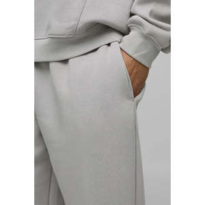 OEM ODM 345grams Canvas Casual Custom Breathable Eco-Friendly <b>Drawstring</b> Closure Pockets Cotton Men's Track Sweat Pants <b>Trousers</b> - Product Image 3