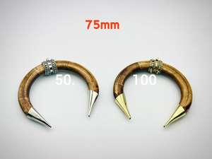 Handcrafted Buffalo Horn Bone Bangles Elegant Feng Shui Home Decoration for Fashionistas Carved in Love Style Animal Design - Product Image 3