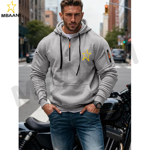 Multiple athletic <b>fleece</b> pullover options are available that combine a hoodie, <b>quarter</b>-<b>zip</b>, and kanga pocket. - Product Image 5