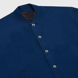 Chaqueta universitaria de lana de alta calidad para hombre, decoración bordada con cuello levantado, cómoda a la moda para el uso diario, capas - Product Image 4