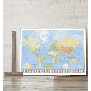 Affiche géante de la carte du monde 140x100cm, techniques d'impression offset pour une image de haute qualité - Product Image 5