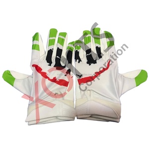 Guantes de Fútbol Americano Personalizados de los Panthers, Ligeros, de Cuero, Impermeables, con Protección UV, para Uso Deportivo y Casual, con Impresión - Product Image 1