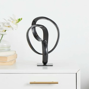 Sculpture décorative d'arbre en métal écologique faite à la main en argent, 32 pouces de haut, figurine de branche en fer forgé, style moderne - Product Image 2