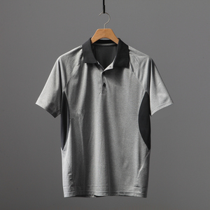 Polo de golf Diseño personalizado Logotipo OEM Poliéster Spandex 4 vías Estiramiento Transpirable Humedad Polo de hombre - Product Image 3