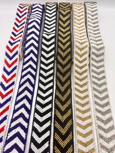 New Arrival Designer Women Purses Beaded Straps Cross Body <b>Bag</b> Straps Adjustable Red Customize <b>Blue</b> Handmade Beaded Straps - Product Image 6