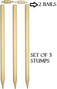 Juego de Stumps de Cricket LotusGlobal de Alta Calidad, Material Pakistaní Genuino Personalizado, Bails Portátiles, Accesorios de Wicket Multicolores - Product Image 5