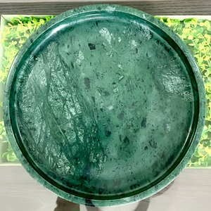 Bandeja de servicio de mármol verde Acento decorativo de Navidad Precios al por mayor Directo de fábrica Precio competitivo garantizado - Product Image 2