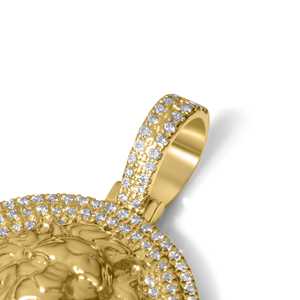 Lujoso colgante de diamante de moissanita de Plata de Ley 925 totalmente helado cabeza de león VVS claridad diamante Hip Hop colgante para hombres - Product Image 2