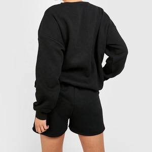 Conjunto de pantalones cortos de dos piezas para hombre de otoño Camisa y pantalones cortos estampados abullonados personalizados del fabricante - Product Image 2