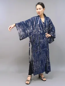 Kimono Maxi Vestido de Verano Bohemio de Lujo para Vacaciones, Estampado Tie-Dye, Casual y Elegante para Mujer - Product Image 5