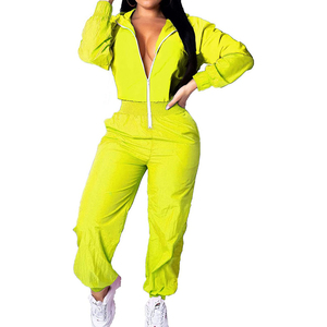 Traje cortavientos transpirable hecho en fábrica para mujer, ropa de invierno cálida, nuevo estilo cómodo, conjunto de 2 piezas para mujer, cortavientos - Product Image 1