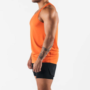 Custom Casual Singlet Chalecos Imprimir Running Tank Top Hombres 100% Algodón Secado rápido Transpirable Ecológico Sublimación - Product Image 3
