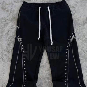 Durable poliéster/algodón cómodo con capucha Casual invierno hombres Rhinestone chándal Regular Fit - Product Image 5