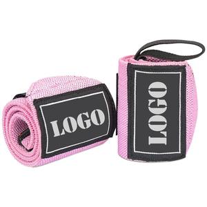 2025 New Cheap Low Price Pair Pink Color Weight Lifting Fitness Wrist Wraps Brace <b>for</b> <b>Gym</b> Lifting Adjustment Breathable - Product Image 1