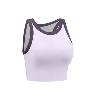 เสื้อกล้ามกีฬาและลำลองสำหรับผู้หญิง เสื้อชั้นในออกกำลังกาย ระบายอากาศ แห้งเร็ว เสื้อชั้นในกีฬา เสื้อครอปท็อปโยคะ สำหรับผู้หญิง - Product Image 4