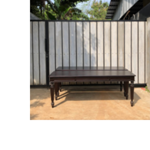 Table de jardin en bois massif de haute qualité, mobilier d'extérieur et d'intérieur, table à manger en bois - Product Image 2