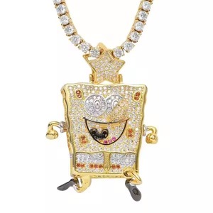 Colgante de Hip Hop de plata 925, diseño de moda de calle helada, moissanita de diamante, dijes de aleación chapados en cruz cristiana personalizados - Product Image 5