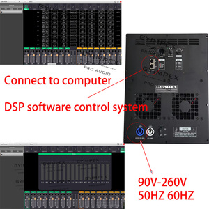 Mạch khuếch đại loa siêu trầm DSP 3000W+3000W, hệ thống loa line array chủ động hai kênh - Product Image 4