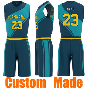 Ensemble de maillots et de shorts de basket-ball, sérigraphie personnalisée, réversible, unisexe adulte, respirant, séchage rapide, vêtements de sport - Product Image 6