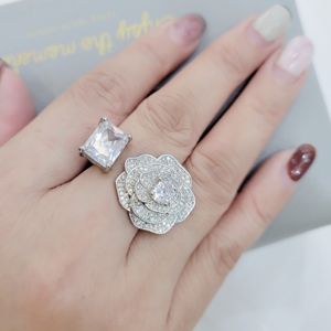 Juego de joyería de cobre para mujer, anillo de piedra CZ, fiesta de moda, odm, oem, obm, joyería, listo para enviar, novedad de 2023 - Product Image 4