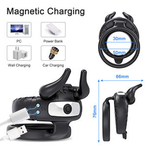 Öküz boynuz erkek <span class=keywords><strong>Penis</strong></span> Extender çift yüzük kauçuk vibratör horoz büyütme halkası seks oyuncakları erkekler ve kadınlar için - Product Image 6