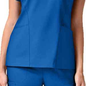 Fait en usine sur mesure gommage Anti-rides chemise d'hôpital uniforme Stretch uniformes d'allaitement vestes de gommage médical ensembles d'infirmière - Product Image 6