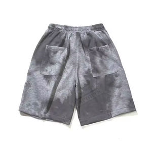 Vêtements de sport d'été pour hommes, shorts confortables délavés à l'acide, couleur unie de haute qualité, style décontracté, Offre Spéciale - Product Image 4
