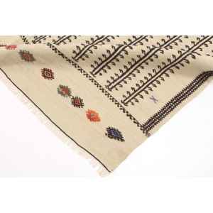 Alfombra Turca Vintage de 5.1x6.5 pies (155x198 cm), Alfombra Marrón con Estampado Animal - Product Image 5