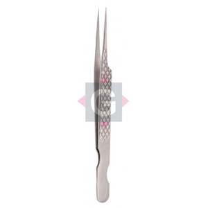 Pinzas para extensiones de pestañas con estampado diamante estilo S diseño personalizado de acero inoxidable - Product Image 4
