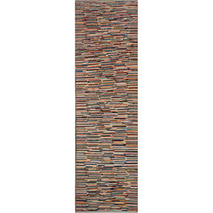 Tapis en laine noués à la main Nuray grande surface Pae-1052 - Puzzle abstrait rectangulaire pour couloir et adolescents - Jaipur Rugs US - Product Image 1