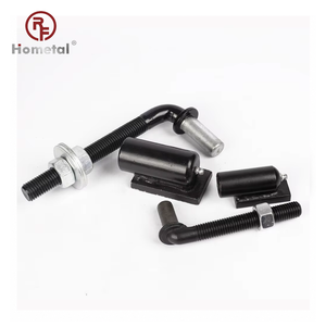 Charnière <span class=keywords><strong>de</strong></span> <span class=keywords><strong>portail</strong></span> en acier soudé avec tige filetée réglable <span class=keywords><strong>pour</strong></span> l'installation <span class=keywords><strong>de</strong></span> portes métalliques - Product Image 3