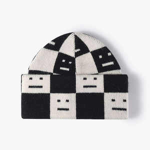 หมวกบีนนี่ถักสีทึบสำหรับฤดูหนาวหมวกแก๊ปหมวกไหมพรมหัวกะโหลกสำหรับผู้ชายหมวกโดมสกีชาวประมงหมวกเมลอน - Product Image 2