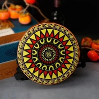 Walter Colorful Small Cajon Hand Drum Travel Percussion Instrument Snare Resonance Mahogany Head First-ever Wearable Drum