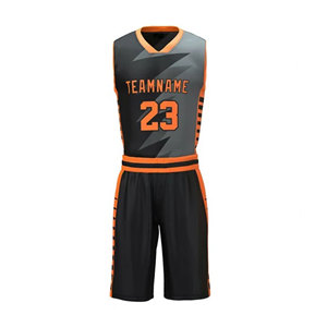 Ensemble de maillots uniformes de basket-ball respirants personnalisés Vêtements de sport grande taille pour hommes pour l'entraînement des collèges et des jeunes - Product Image 4
