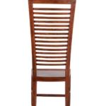 เก้าอี้รับประทานอาหารไม้เนื้อแข็งทันสมัย SOLOBEAT สำหรับใช้ในวิลล่า ดีไซน์พนักพิงแบบไม้ระแนงแนวตั้ง - Product Image 4