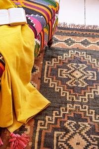 พรมปูพื้นสไตล์วินเทจผ้าวูลถักมือสำหรับตกแต่งห้องรับแขกพรมทอมือขายส่ง - Product Image 3